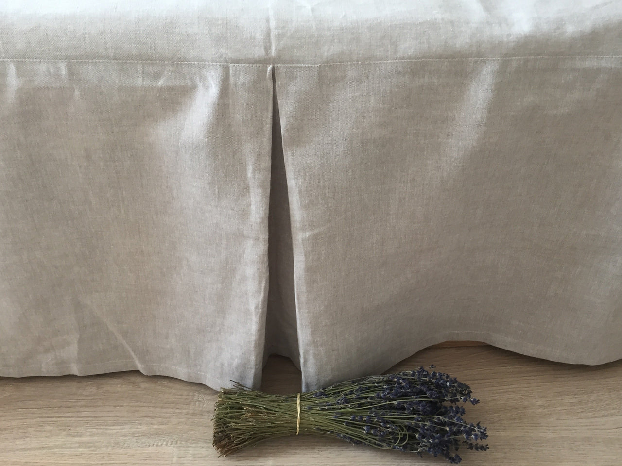 Linen Bed Valance Cover