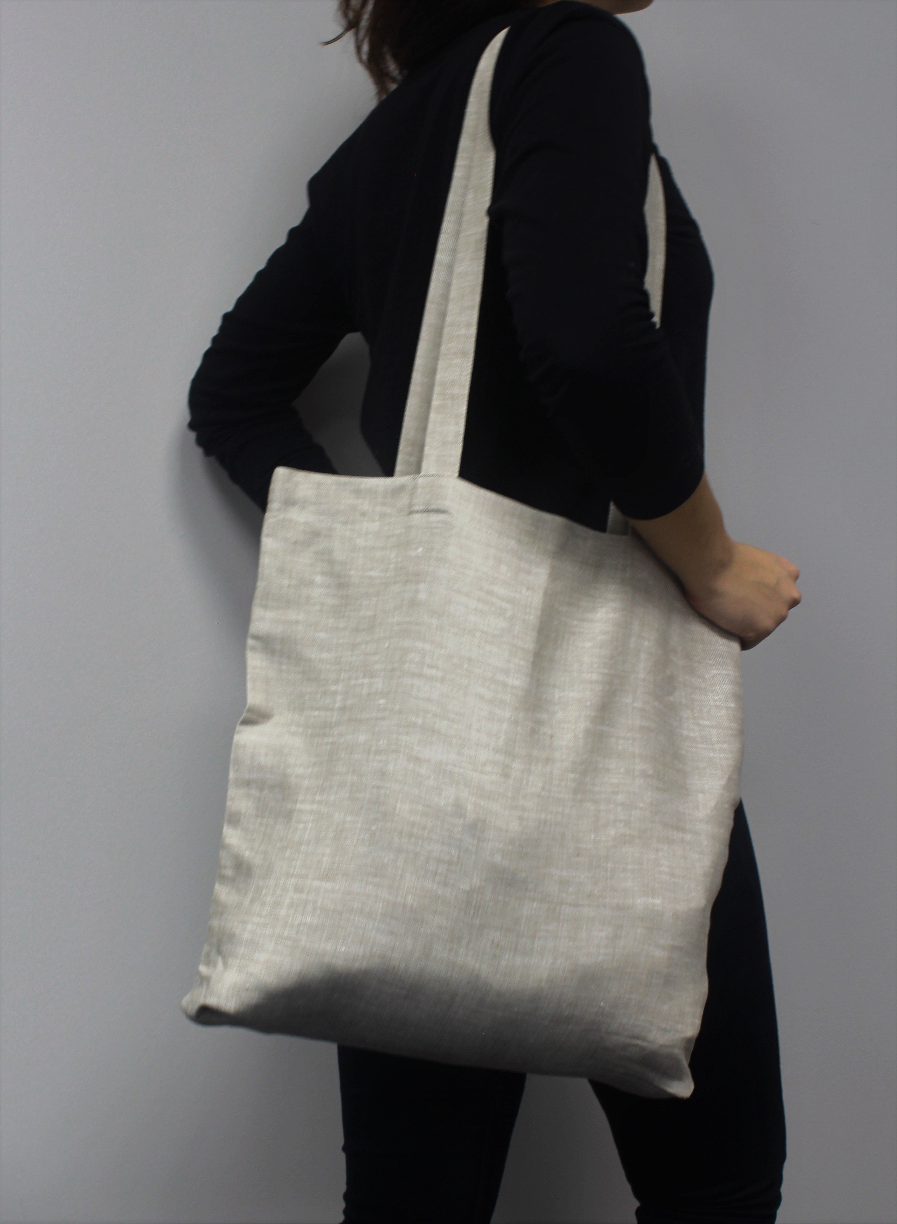 Linen shop tote bag