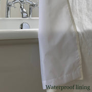 Shower Curtain with Wateproof Lining