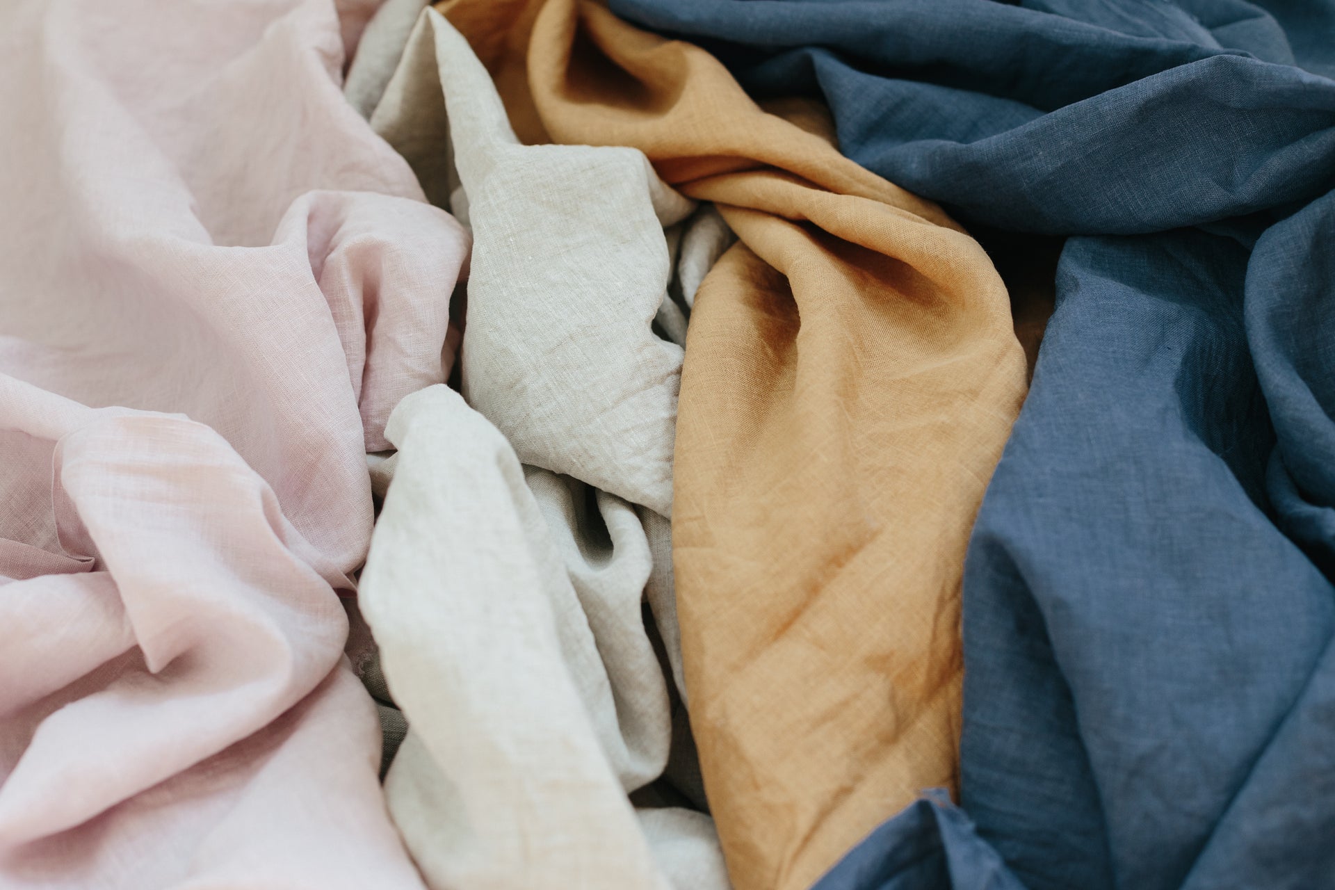 100% Natural Linen Fabric by the Meter – Different Colors & Sizes